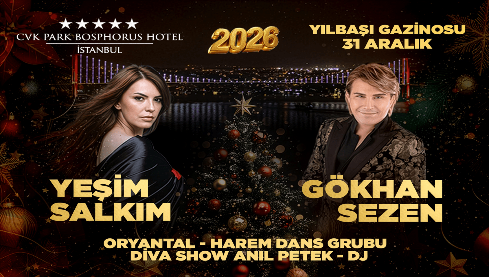 CVK Park Bosphorus 2026 Yılbaşı Programı
