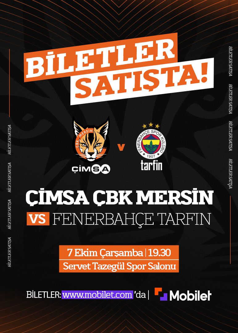 Çimsa ÇBK Mersin - Fenerbahçe Tarfin etkinlik afişi