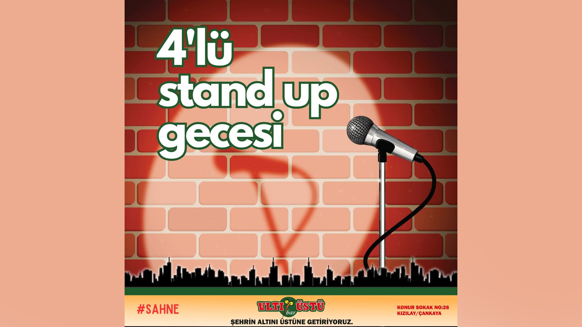 4'lü Stand Up Gecesi - Altı Üstü Bar - Ankara