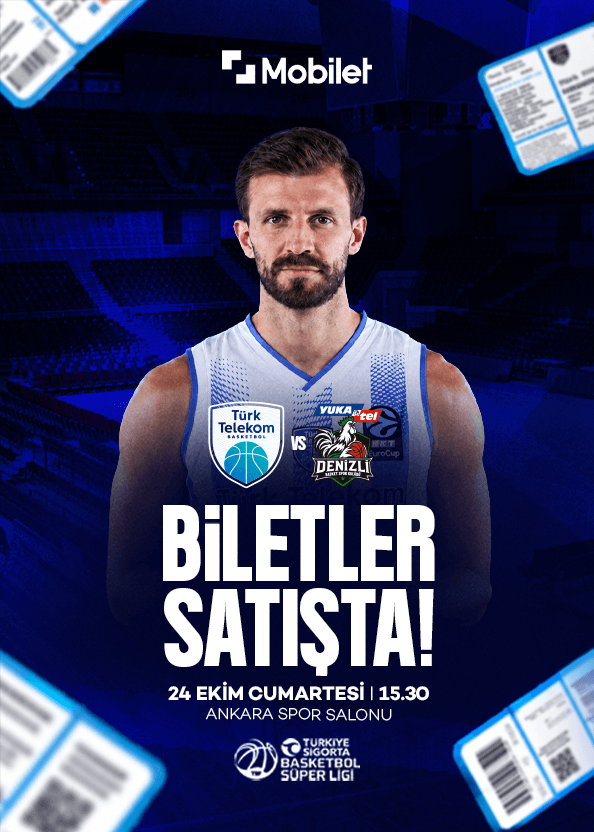 Türk Telekom - Yukatel Denizli Basket etkinlik afişi