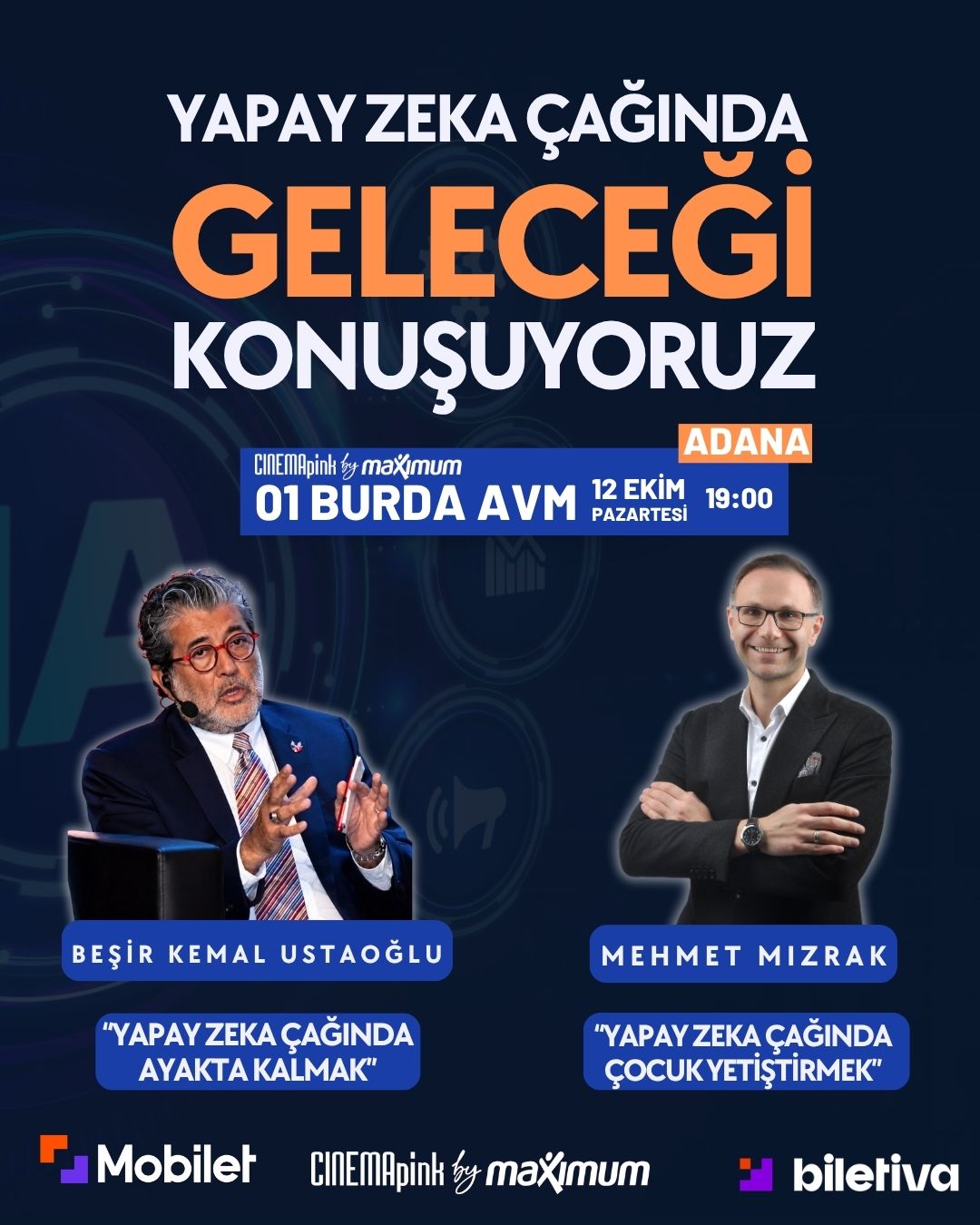 Yapay Zeka Çağında Geleceği Konuşuyoruz etkinlik afişi