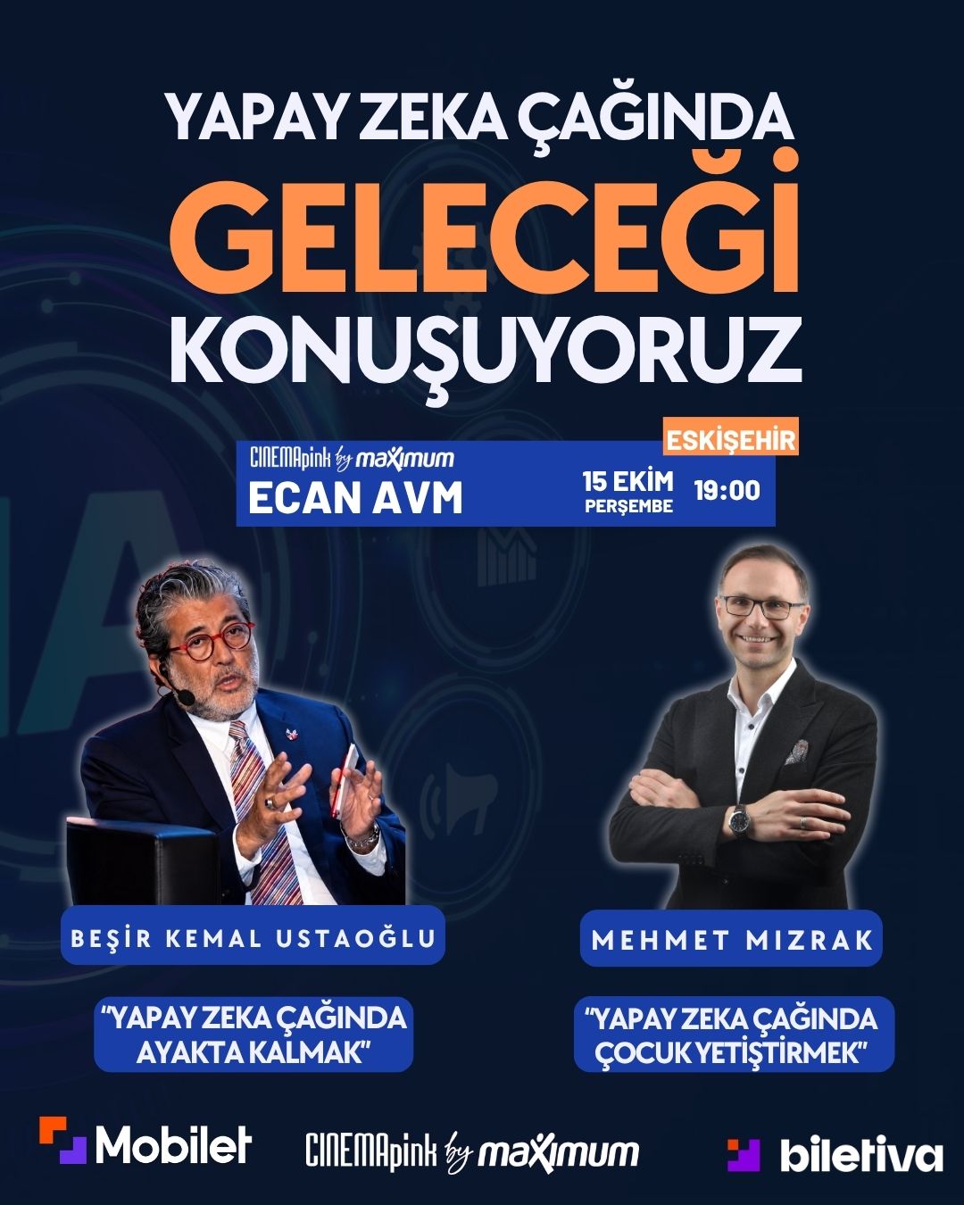 Yapay Zeka Çağında Geleceği Konuşuyoruz etkinlik afişi