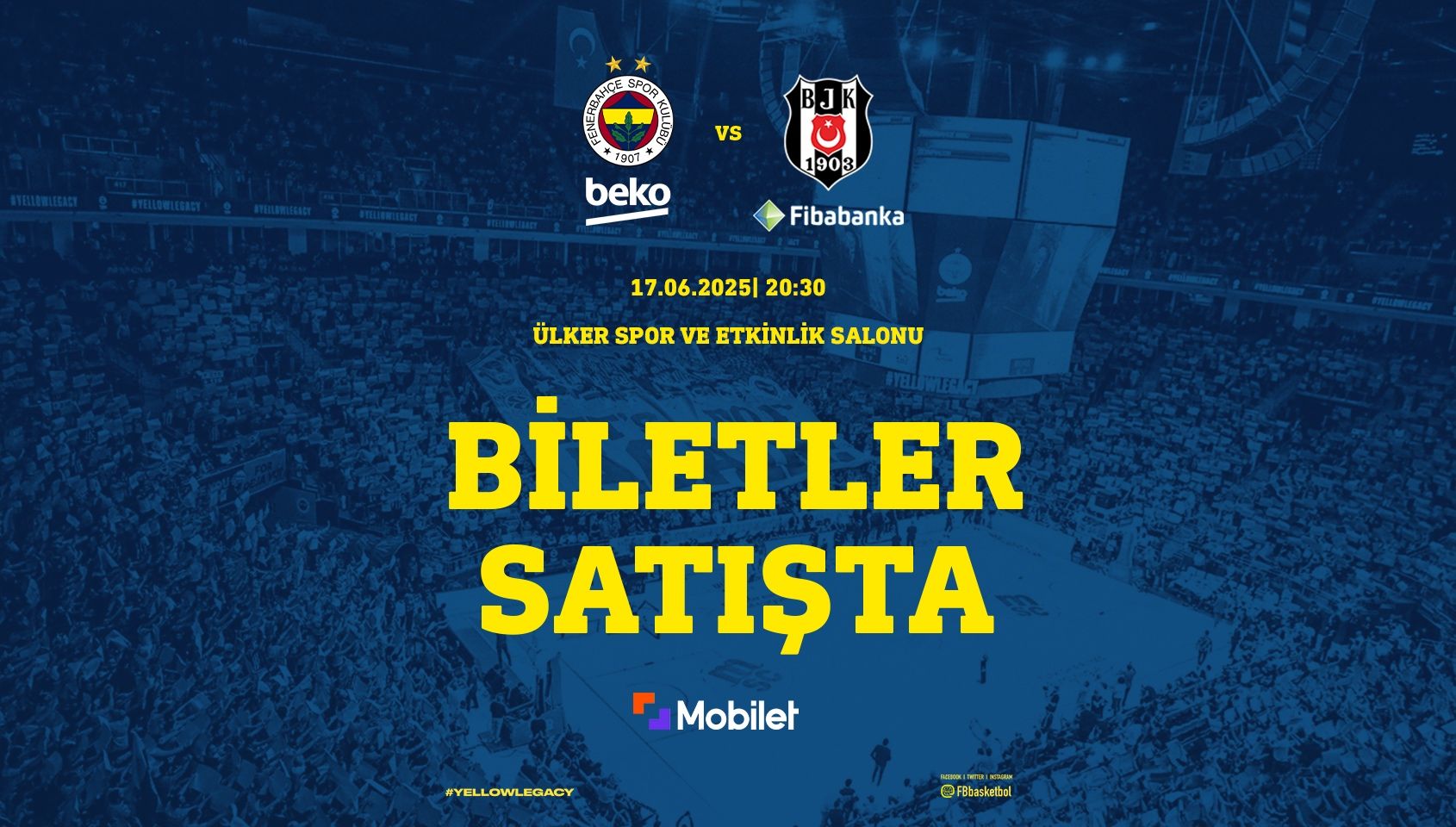 Fenerbahçe Beko - Beşiktaş (Play-Off Final 1. Maç) - Ülker Spor ve Etkinlik Salonu - İstanbul