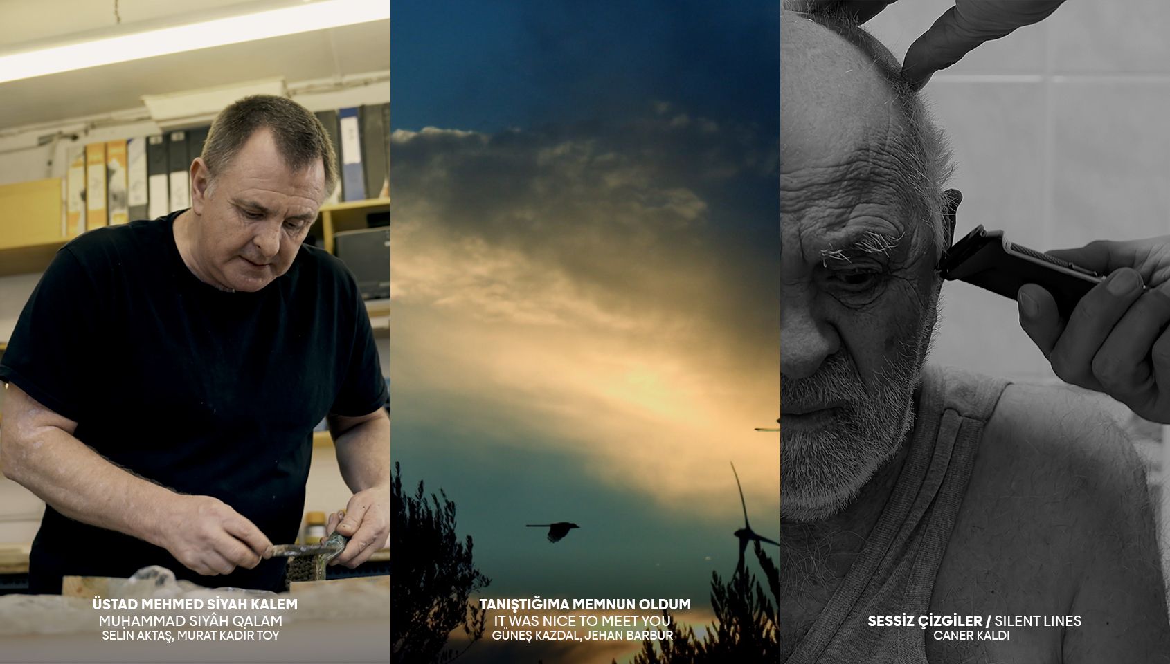 1. Üstad Mehmed Siyah Kalem - 2. Tanıştığıma Memnun Oldum - 3. Sessiz Çizgiler