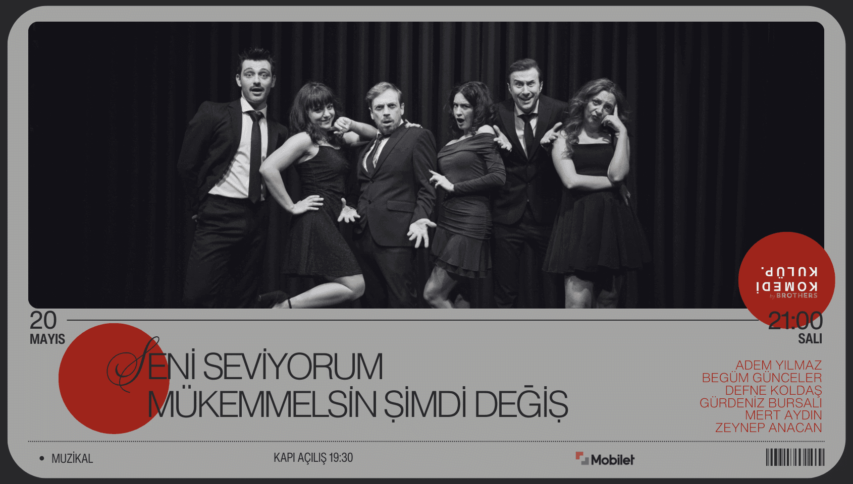 Seni Seviyorum Mükemmelsin Şimdi Değiş - Komedi Kulüp - İstanbul