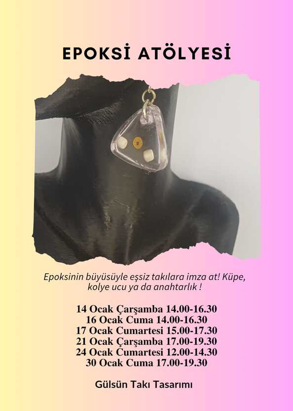 Epoksi Takı veya Anahtarlık Atölyesi