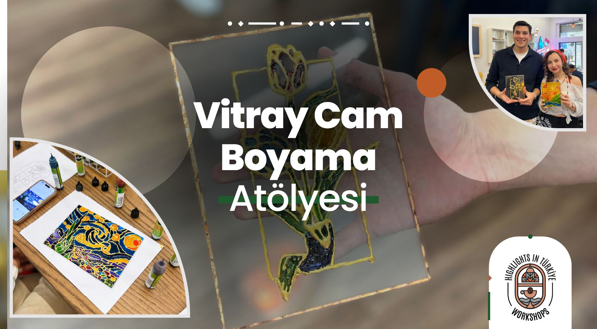 Vitray Cam Boyama Atölyesi-Ocak Etkinlikleri