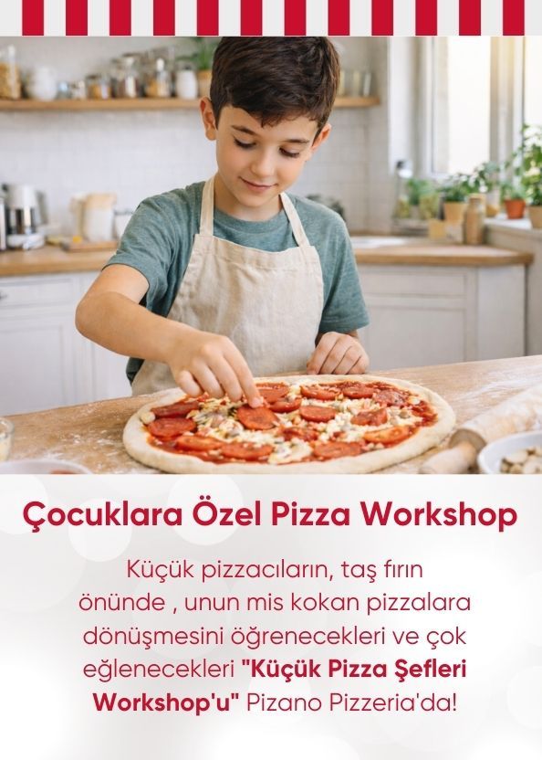 Çocuklara Özel Pizza Workshop (6-9) Yaş afişi