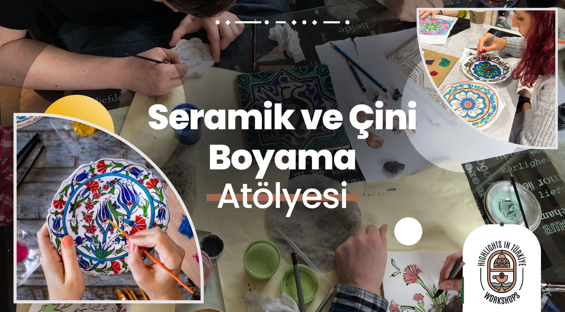 Seramik ve Çini Boyama Atölyesi-Eylül Etkinlikleri